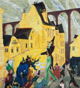 Lyonel Feininger, Carnival in Arcueil, 1911