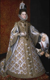 Alonso Sánchez Coello, The Infanta Isabel with Magdalena Ruiz, c. 1585-88  Oil on canvas, 208.5 x 130.6 cm  Madrid, Museo Nacional del Prado