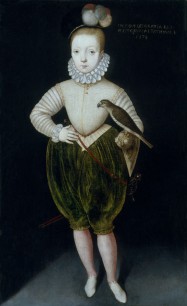 Arnold Van Brounckhorst King James I of England and VI of Scotland as a child c. 1574 oil on canvas, 118 x 73 cm London, National Portrait Gallery