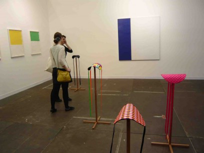 Fig. 14 Walls: paintings by Callum Innes. Foreground sculptures by Mark Garry. Kerlin Gallery