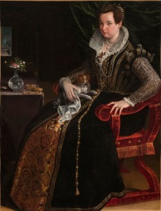 Lavinia Fontana, Portrait of Costanza Alidosi, c.1595, Oil on canvas, 62 x 47 3/8 in. Courtesy of the National Museum of Women in the Arts, Washington, DC, Gift of Wallace and Wilhelmina Holladay