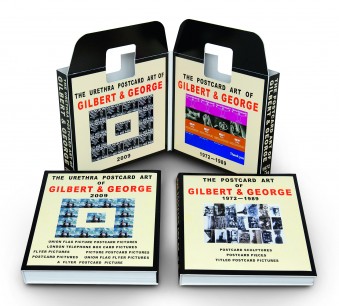 Covers and slipcase of The Complete Postcard Art of Gilbert & George