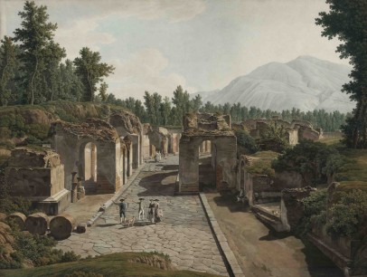 Giovanni Battista Lusieri, The Herculaneum Gate, Pompeii, 1783