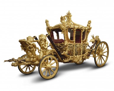 The Gold State Coach, 1762, Samuel Butler Royal Collection Trust / © Her Majesty Queen Elizabeth II 2013.