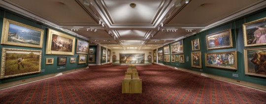 Interior of one of the galleries at the Guildhall Art Gallery. © Guildhall Art Gallery, City of London