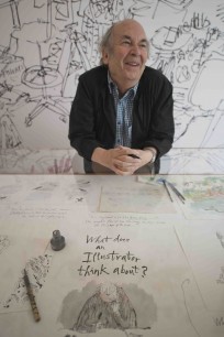 Quentin Blake at the House of Illustration © David Rose