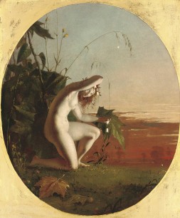 Richard Dadd, A Fairy – Sunset  c.1841–2  Oil on canvas 60.6 x 50.8 Private collection