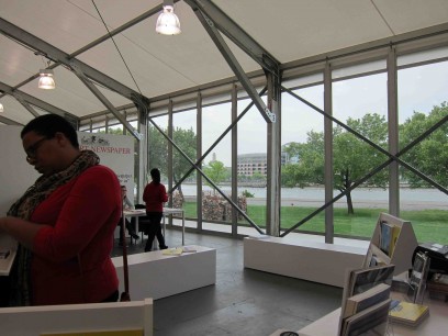 From the inside looking out, Frieze Art Fair, New York