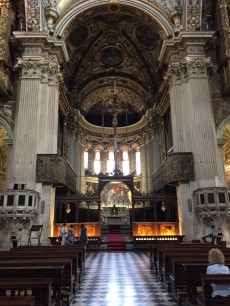 Basilica di Santa Maria Maggiore, citta alta, Bergamo. Photo © Stephen Kingsley