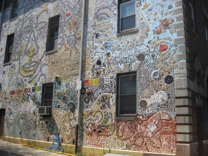 Isaiah Zagar, mural on Alder Street, near the corner of South Street