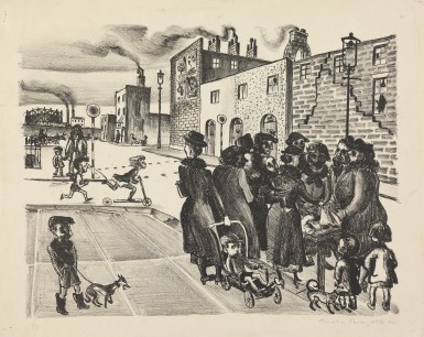 Thornycroft, Priscilla (b. 1917) Camden Town 1939 Lithograph on paper