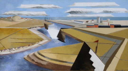 Paul Nash, The Rye Marshes, 1932 Oil on canvas 54.5 x 98 cm Ferens Art Gallery, Hull Museums ©Tate, London 2013