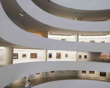 Part of the Futurism exhibition, installed at the Guggenheim, New York