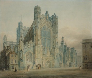 JMW Turner, West Front of Bath Abbey, c. 1793