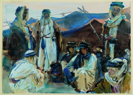 John SInger Sargent, Bedouin Camp, 1905–6. Watercolour on paper, with touches of body colour. Brooklyn Museum, New York, Purchased by Special Subscription