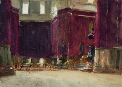 John Singer Sargent, Cordoba, Interior of the Cathedral, c.1903. Watercolour on paper. Museum of Fine Arts, Boston, Bequest of Elise Fay Loeffler.