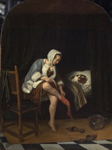 Jan Steen, Woman at her Toilet Oil on panel 37.0 x 27.5 cm Donation of Mr and Mrs de Bruijn, Van der Leeuw Rijksmuseum, Amsterdam