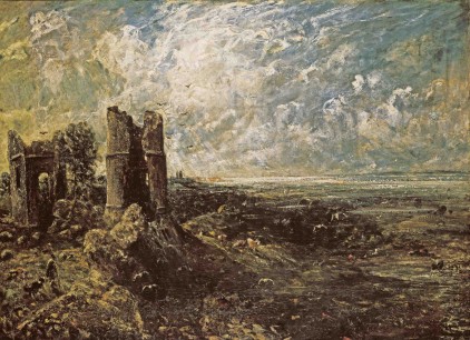 John Constable, Sketch for ‘Hadleigh Castle’ (c.1828–9) courtesy Tate