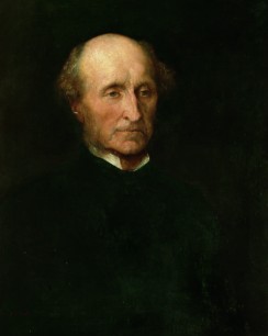 George Frederic Watts OM RA (1817-1904), John Stuart Mill, completed by 1894, Oil on canvas 66 x 53.3cm