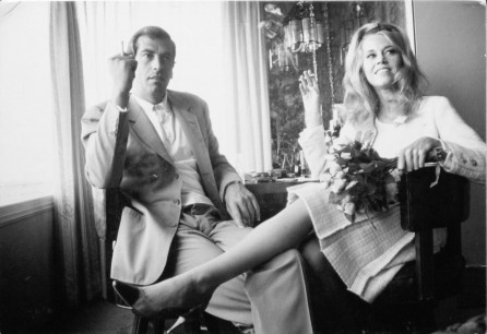 Dennis Hopper, Jane Fonda and Roger Vadim at Their Wedding in Las Vegas, 1965. Photograph, 17.02 x 24.87 cm