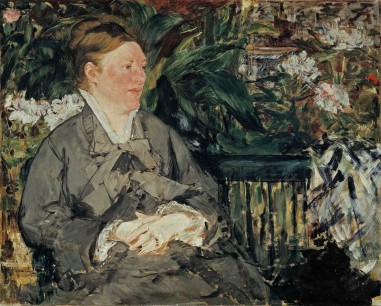 Edouard Manet,  Mme Manet in the Conservatory, 1879  Oil on canvas  81 x 100 cm  The National Museum of Art, Architecture and Design, Oslo