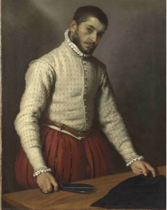 Giovanni Battista Moroni,  The Tailor, c. 1570.  Oil on canvas, 99.5 x 77 cm,  The National Gallery, London.  Photo © The National Gallery, London