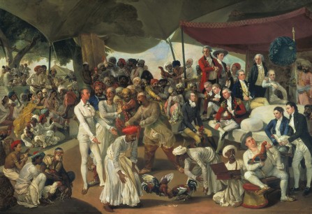 Johan Zoffany  Colonel Mordaunt's Cock Match, 1784-86  Oil on canvas  103.9 x 150 x 2 cm  Tate, London: