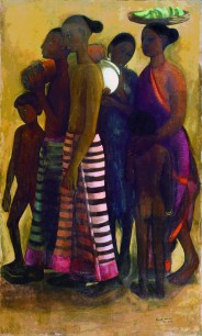 Amrita Sher-Gil, South Indian Villagers Going to Market, 1937, oil on canvas, private collection (artwork and image courtesy of the Estate of the artist)