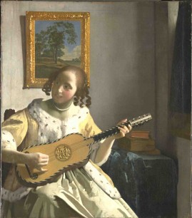 Johannes Vermeer, The Guitar Player, about 1672.  On loan from English Heritage, The Iveagh Bequest (Kenwood) © English Heritage