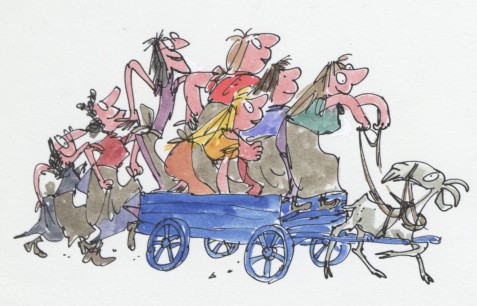 Quentin Blake, Wild Washerwomen © Quentin Blake