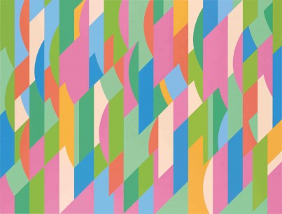 Bridget Riley, Lagoon 1, 1997 Oil on linen 147 x 193 cm © Bridget Riley 2011.  All rights reserved.