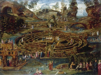 Lodewijk Toeput (Pozzoserrato), Pleasure Garden with a Maze, c. 1579–84 Royal Collection Trust / © HM Queen Elizabeth II 2014