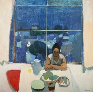 Alberto Morrocco, R.S.A., R.S.W. (1917–98), Studio Window, Anticoli, oil on board, 63 x 63.3/4 in. (160 x 161.9 cm). Estimate: £30,000-50,000