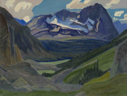 J. E. H. MacDonald, Mount Oderay, 1930, Oil on canvas 40 x 52.5 cm