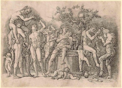 Mantegna, Bacchanal with a wine press (c.1475–80)