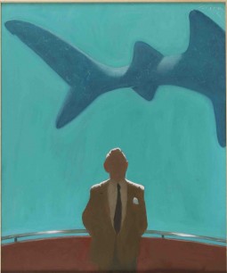 Julio Larraz, Master Spy, 2011, Oil on Canvas 72x60ins