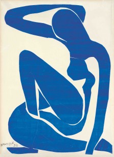Henri Matisse, Blue Nude (I), 1952. Gouache painted paper cut-outs on paper on canvas 106.3x78cm Foundation Beyeler, Riehen/Basel Digital image: Robert Bayer, Basel Artwork: © Succession Henri Matisse/DACS 2014