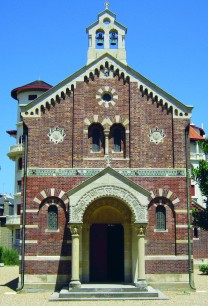 Émile Boeswillwald, Imperial Chapel, exterior, Biarritz, 1864-65.