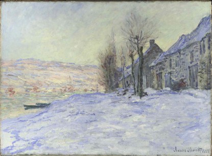 Claude Monet, Lavacourt under Snow, c.1878–81. National Gallery, London