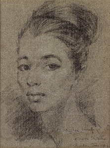 Stephen Ward, portrait of Chistine Keeler (1961), pastel. © National Portrait Gallery