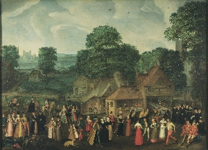 Joris Hoefnagel, A Fete at Bermondsey c.1569–70 © Reproduced by permission of the Marquess of Salisbury, Hatfield House