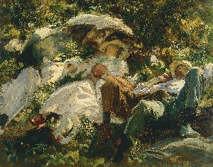  John Singer Sargent, Group with Parasols c.1904–5 © Private Collection