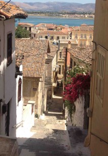 The staircase at Nafplion (see Background information). Photo: Stephen Kingsley