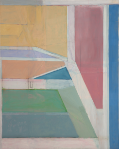 Richard Diebenkorn,  Ocean Park #27 (1970)  Oil on canvas, 254 x 203.2 cm  Brooklyn Museum. Gift of the Roebling Society & Mr & Mrs Charles H. Blatt and Mr & Mrs William K. Jacobs, Jr, 72.4  © 2014 The Richard Diebenkorn Foundation