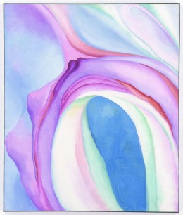 Georgia O’Keeffe. Music – Pink and Blue No. 2. 1918. Oil on canvas, 88.9 × 74 cm. Whitney Museum of American Art, New York. Gift of Emily Fisher Landau in honor of Tom Armstrong. © 2012 Artists Rights Society (ARS), New York