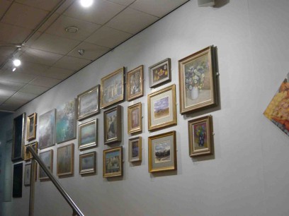 Part of the display of pictures at the NEAC open exhibition