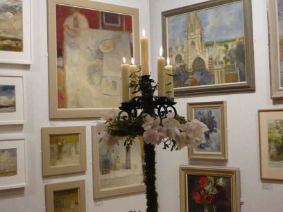 Part of the display of pictures at the NEAC open exhibition