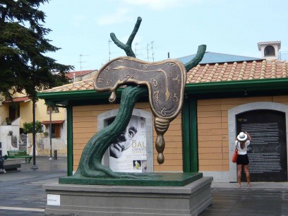 Surrealism as it was - a hommage to Salvador Dali in the streets of Sorrento, Italy, 2013