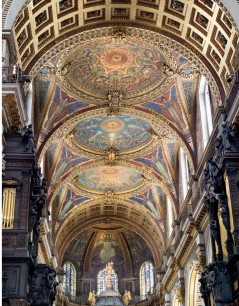 Interior of St Paul's Cathedral, London, from St Paul’s Cathedral: 1400 Years at the Heart of London by Anne Saunders