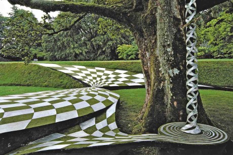 The Black Hole Terrace, garden by Charles Jencks, Portrack, Scotland, UK© Allan Pollock Morris